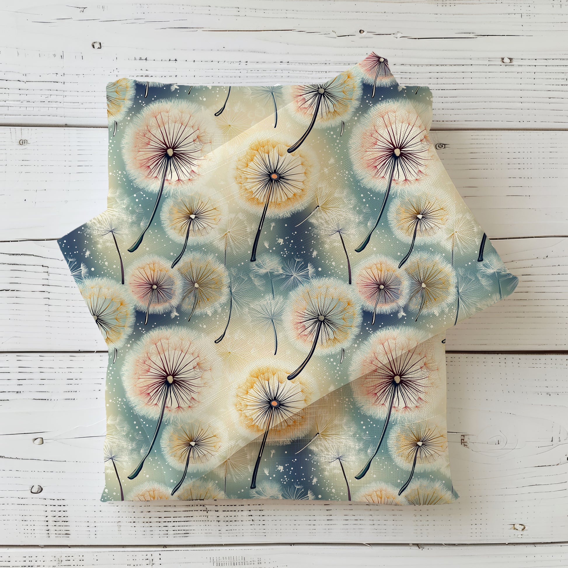 Pusteblume Kinderstoff Farbvariante – Blumen Jersey Meterware
