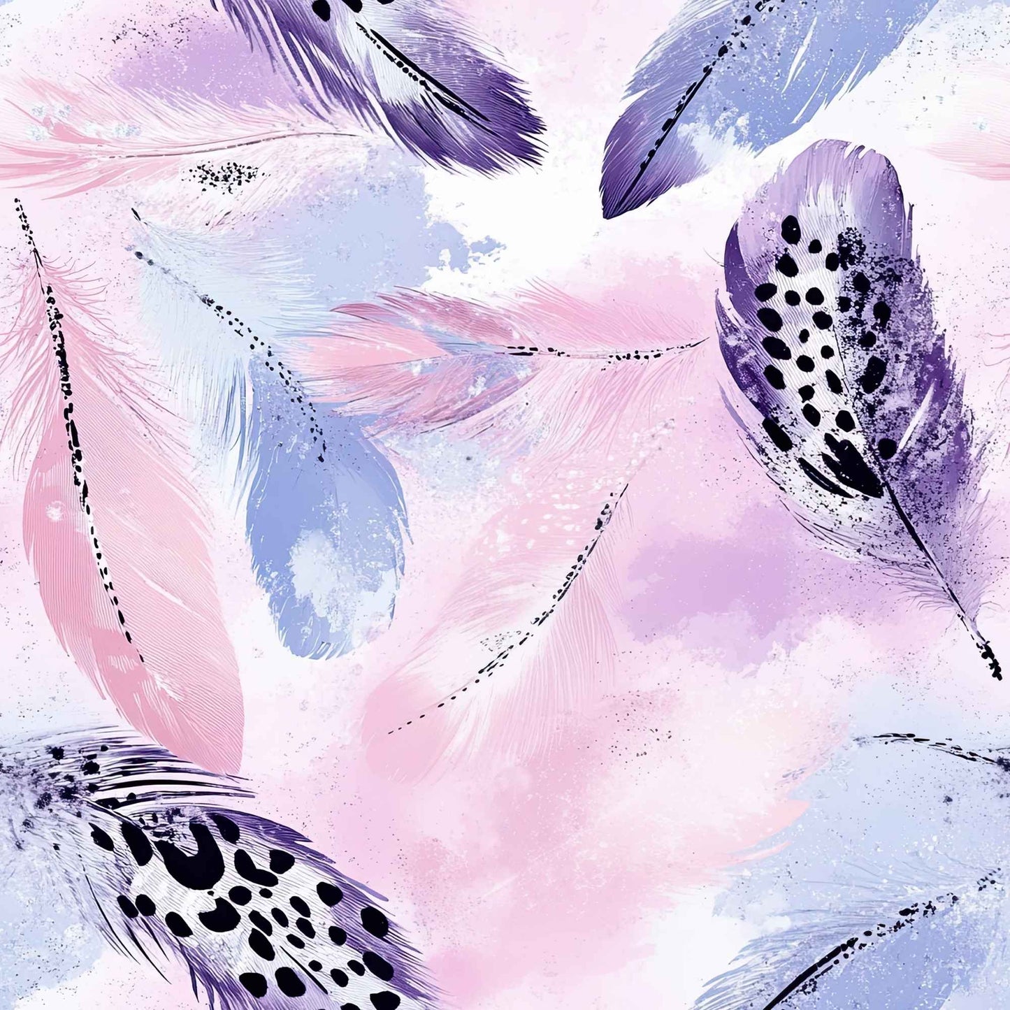 Featherlight | Fabric by the Metre with Feathers | Children's Fabric