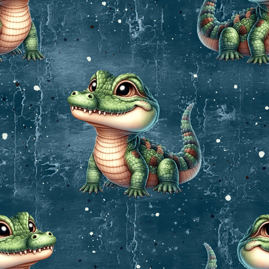 Crocodile Urban | Crocodile Fabric by the Meter | Children's Fabric