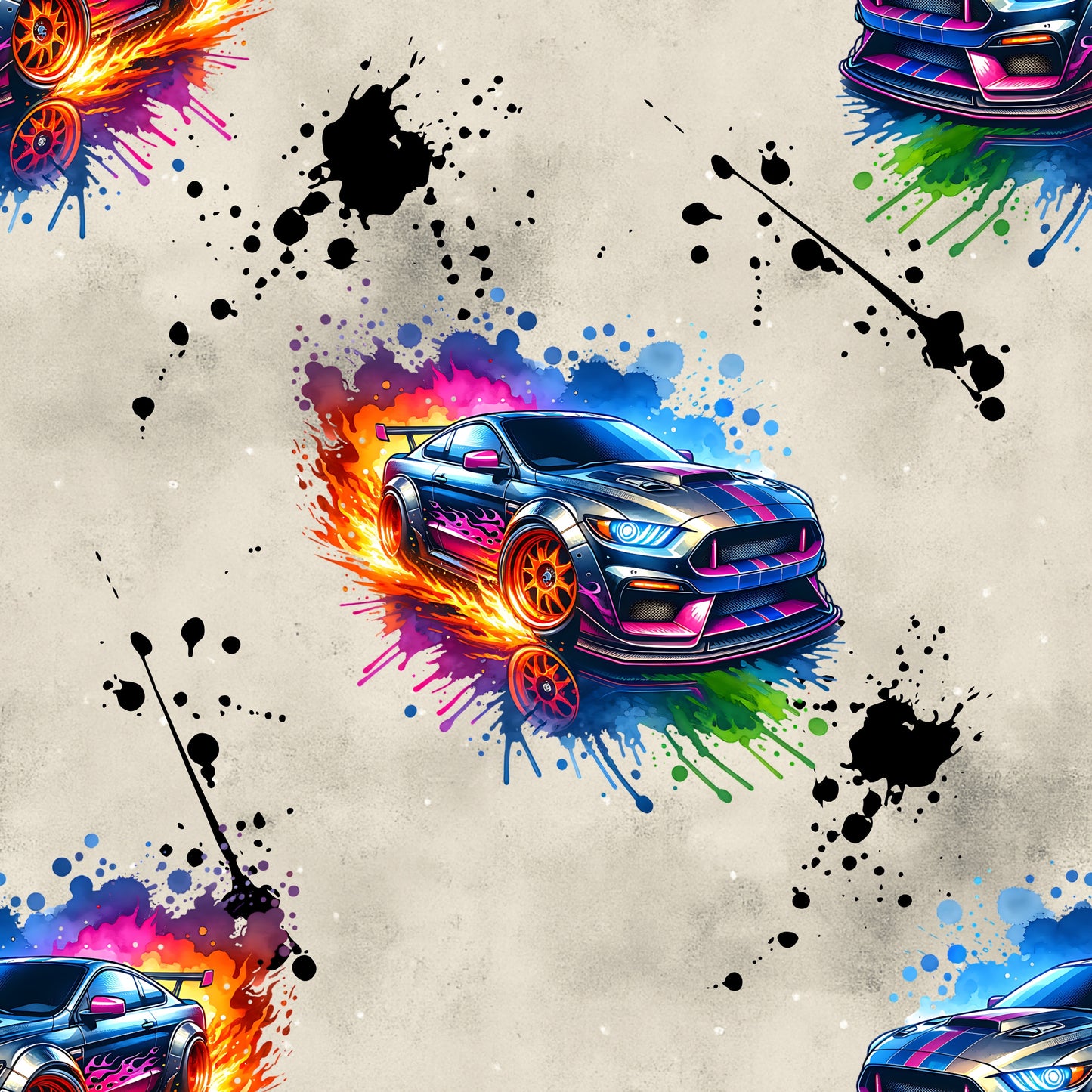Speed-Junkie | Auto Stoffe Meterware | Kinderstoff