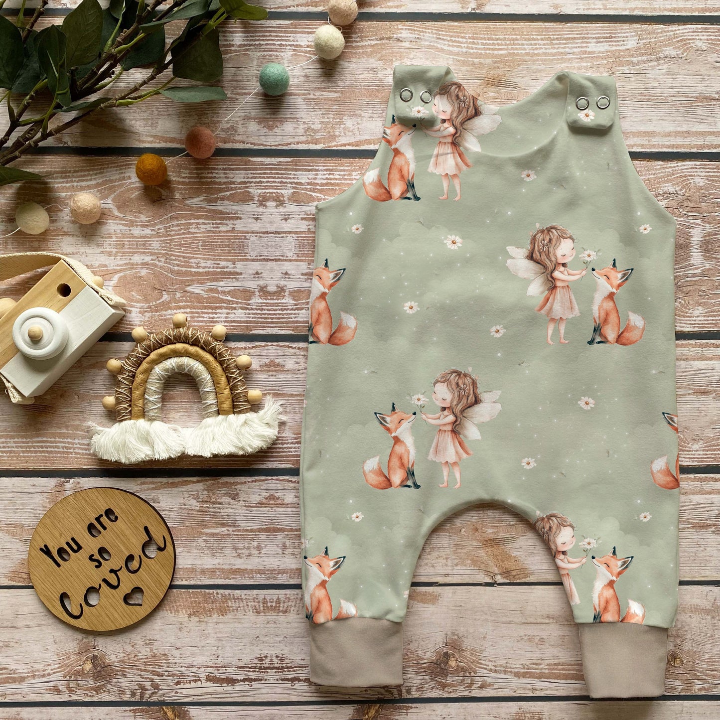 Waldfee Kinderstoff Nähbeispiel – Fee Fuchs Stoff Jersey Meterware Mädchen