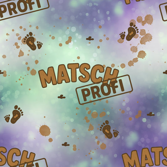 Softshell | Cotton | Muslin | Minky "Mud Professional" Purple/Green