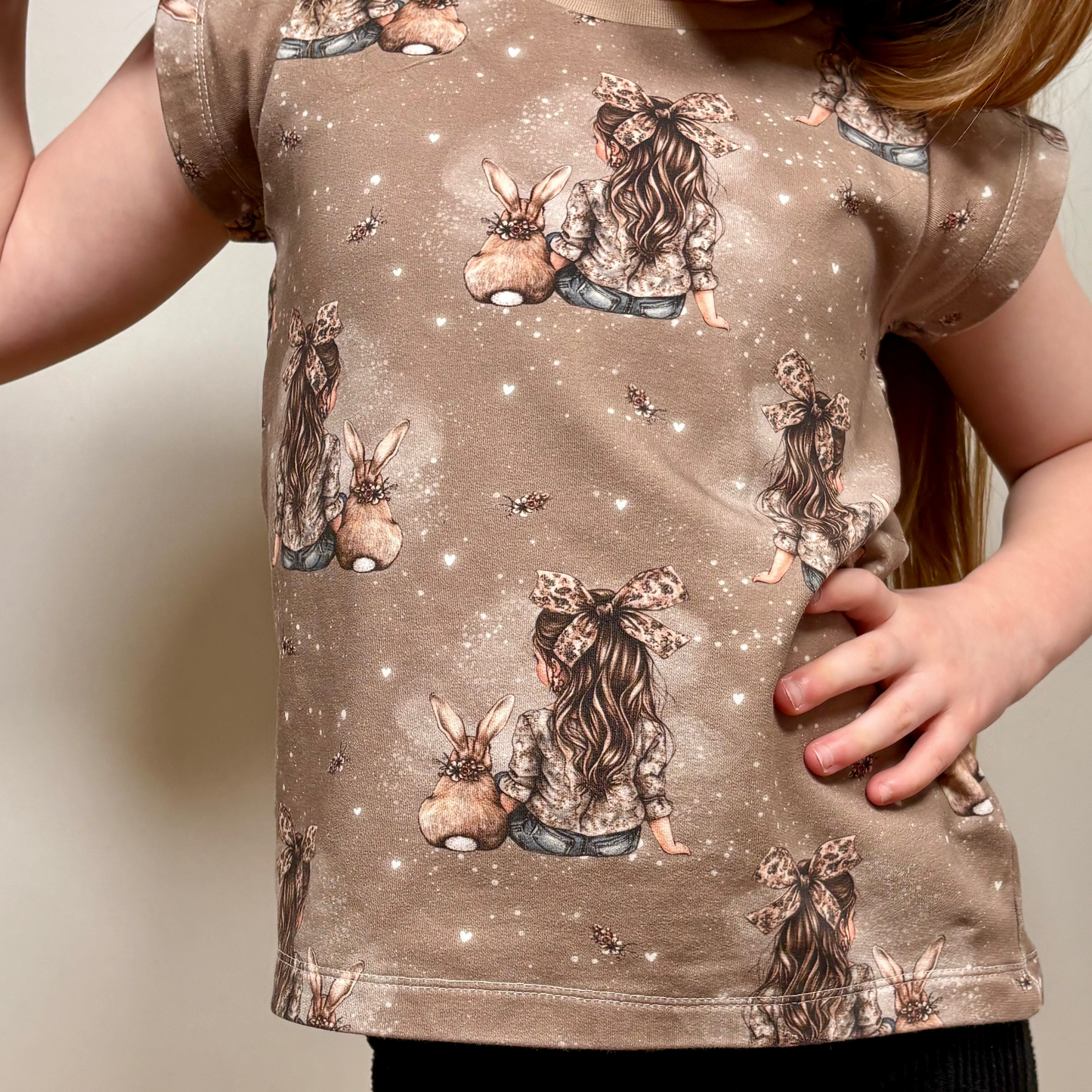 Bunny & Me | Rabbit Fabric by the Meter | Children's Fabric