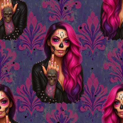 Jersey Fabric 0.5m by the meter "Viva La Rebel" Baroque Edition