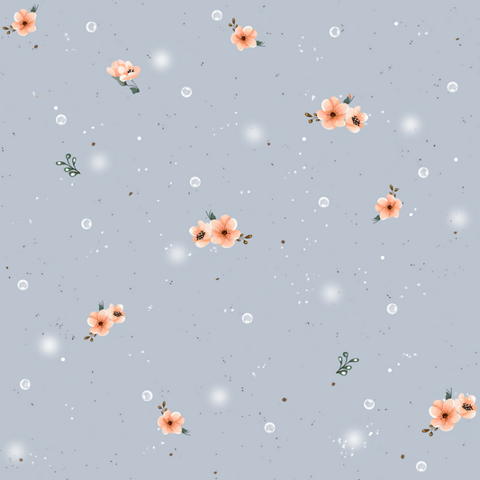 Little Mermaid Coordinating Fabric | Floral Fabric by the Meter | Children's Fabric