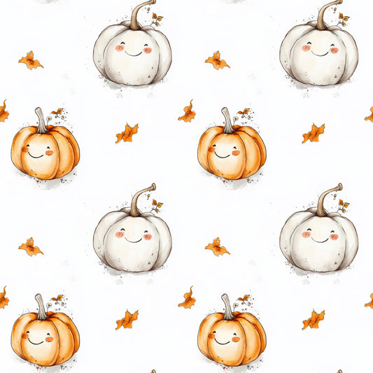 Pumpkin | Autumn Fabric by the Meter | Children's Fabric