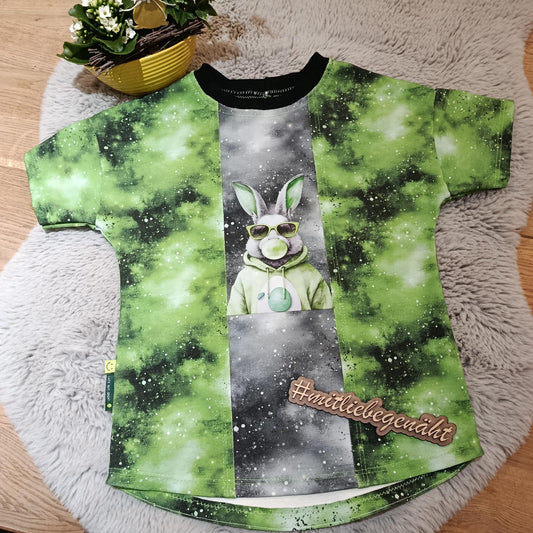 Toxic Galaxy grün | Kombi Stoff Meterware | Kinderstoff