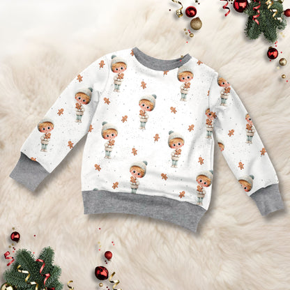 Kinder Sweatshirt Lebkuchenliebe Boy Edition handgemacht French Terry – Handmade by Kati