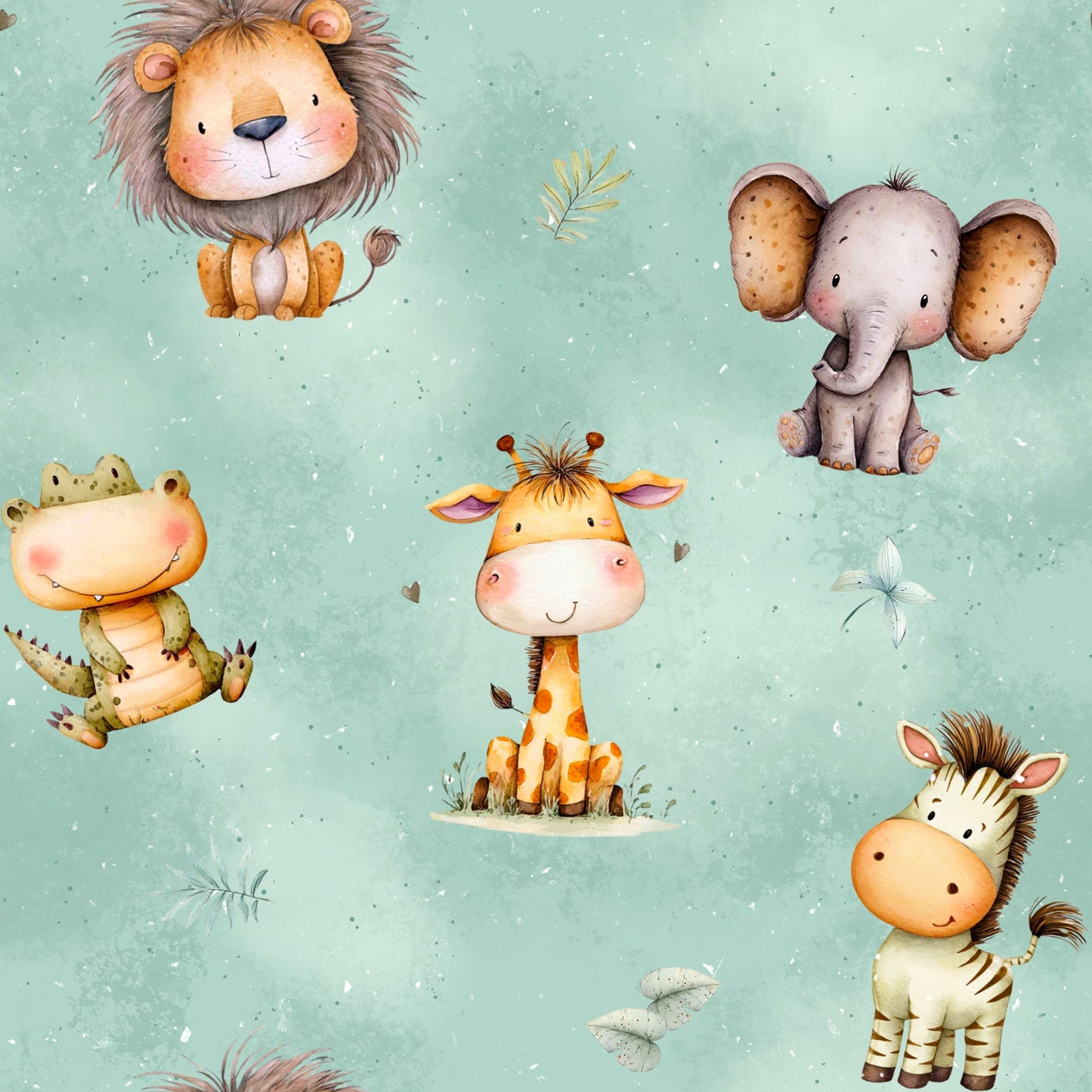 Little Safari | Animal Fabric by the Yard | Children's Fabric
