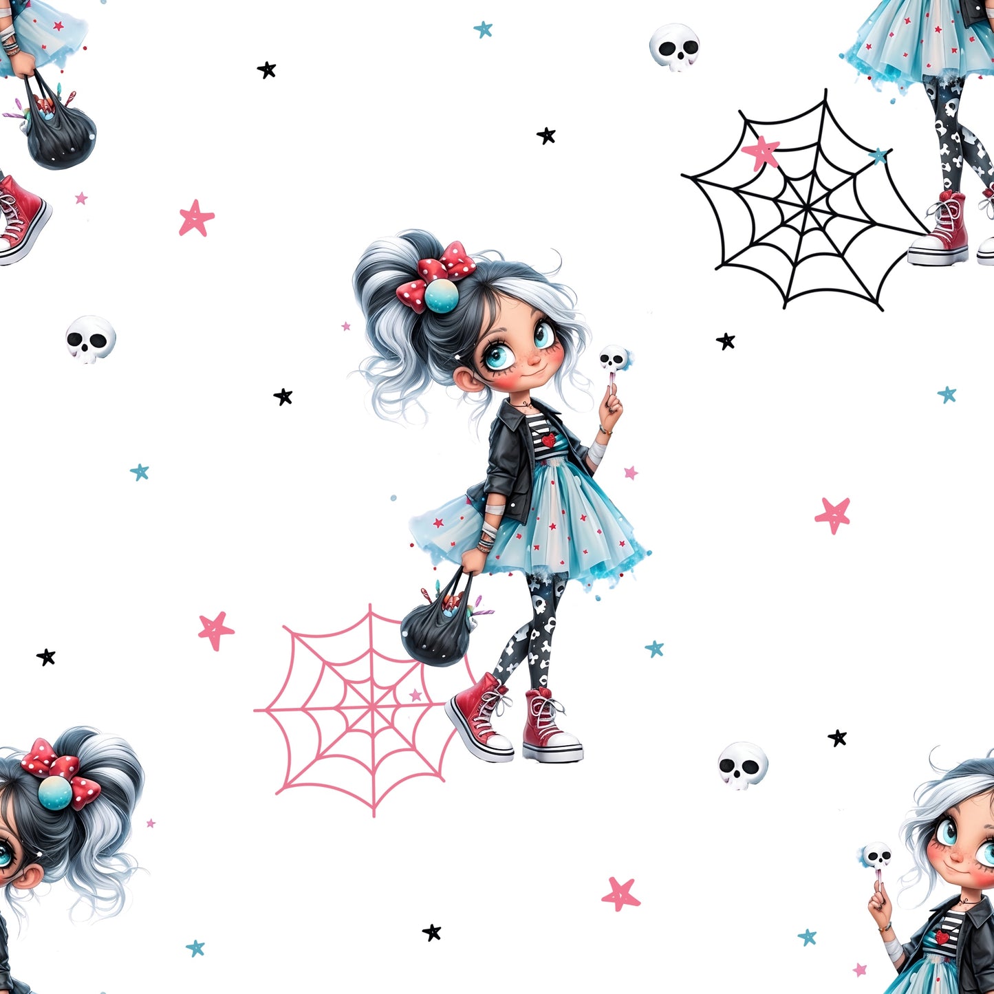 Rebel Girl Mädchen Kinderstoff Meterware – Jersey French Terry Handmade by Kati