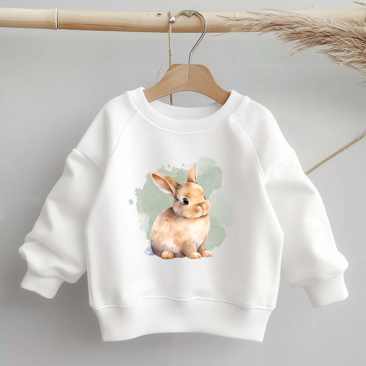 Hase Bügelbild Oster DTF Transfer – Osterhase Kinderkleidung Handmade by Kati