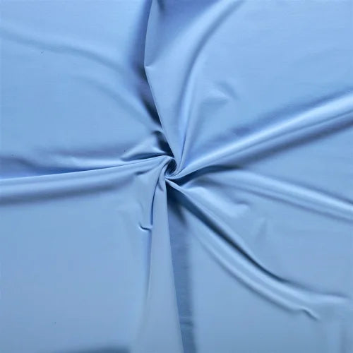 Solid Fabric by the Yard - French Terry in Ice Blue