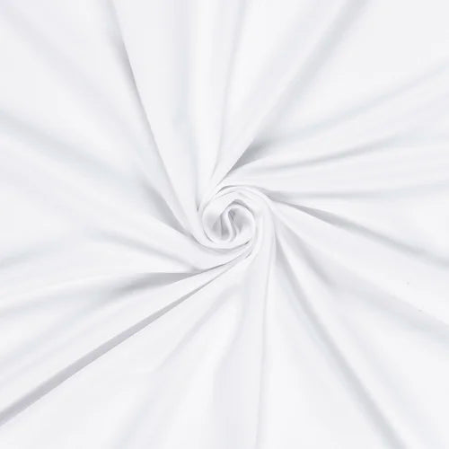 Solid Fabric by the Metre - White French Terry