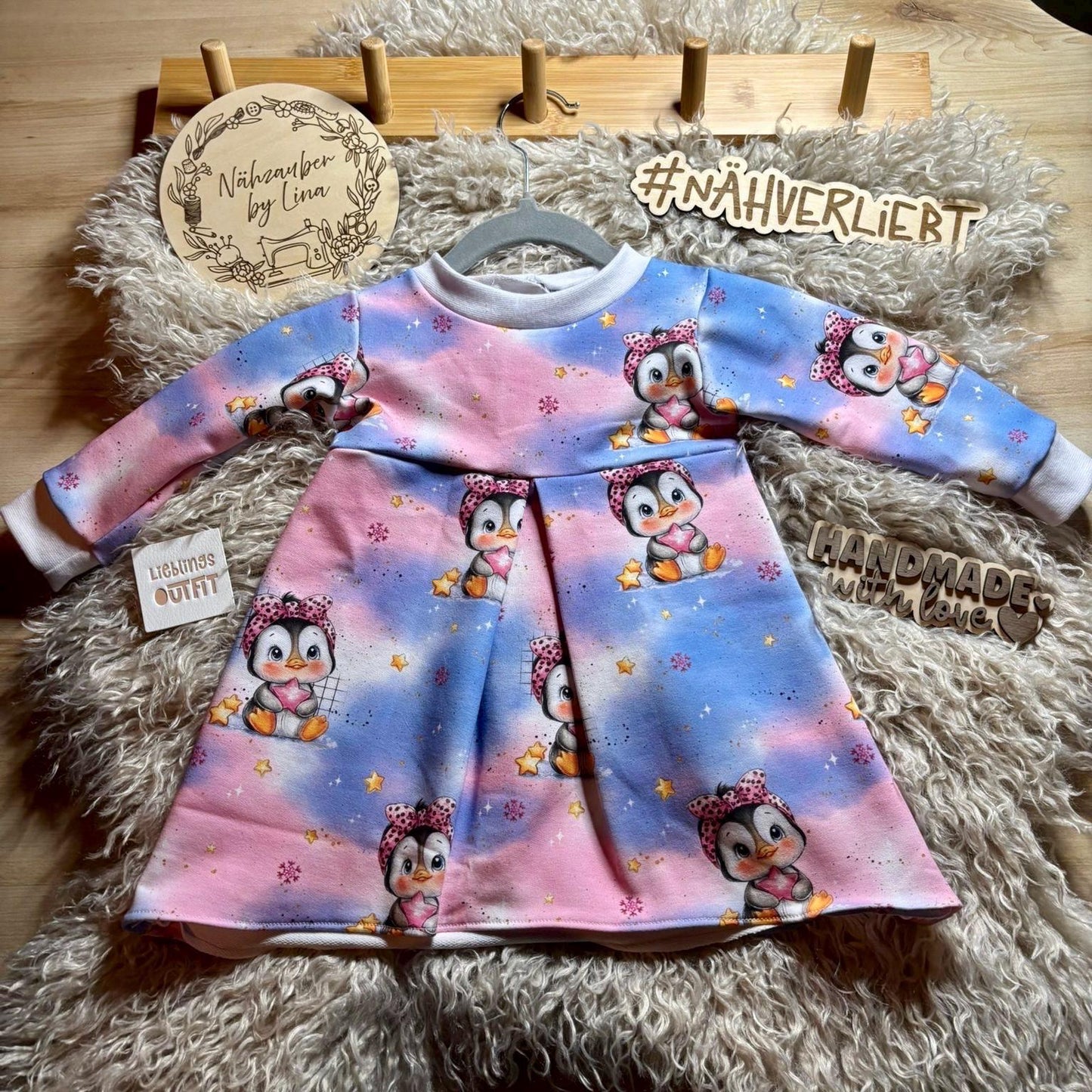 Sternenbote Pinguin | Pinguin Stoff Meterware | Kinderstoff