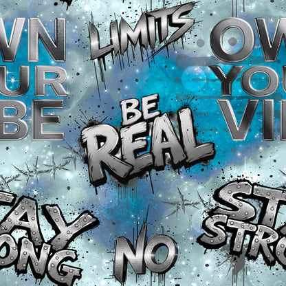 Be Real | Graffiti Stoff Meterware | French Terry Kinderstoff