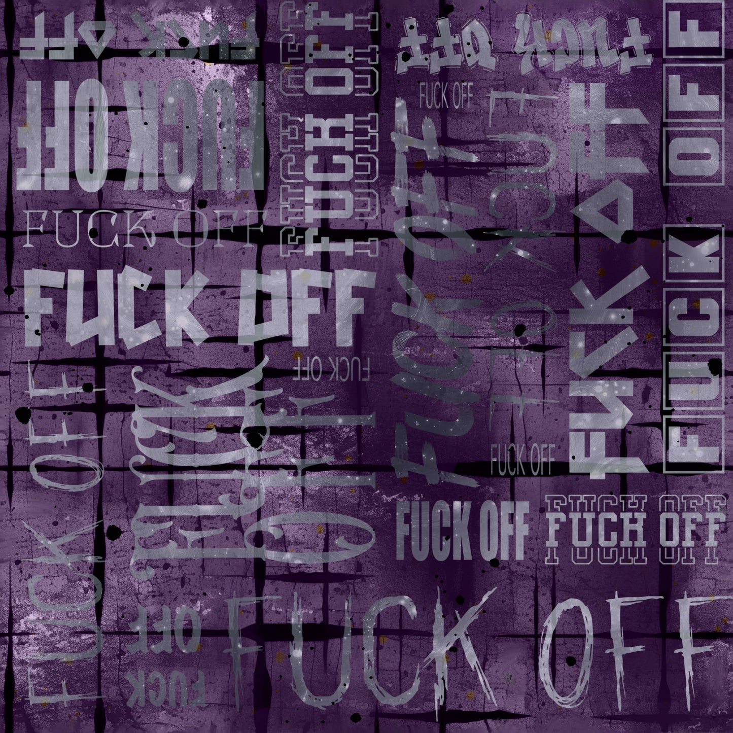 Softshell | Cotton | Muslin | Minky Viva La Rebell - purple combination