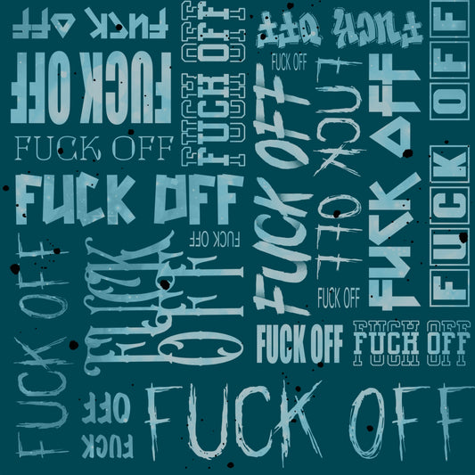 Combined Fabric Jersey | Rib Jersey | French Terry "Viva La Rebel" Petrol