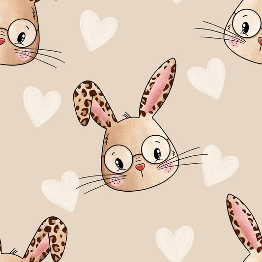 Leo Bunny Love | Bunny Fabric by the Yard | Children's Fabric