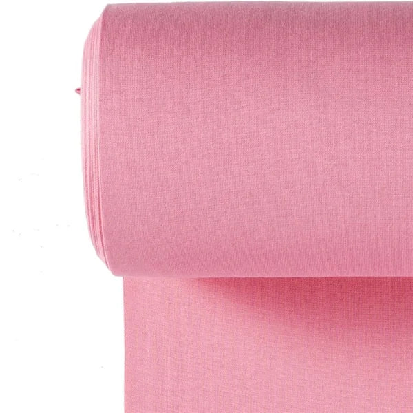 Bündchen Stoff rosa Feinripp – Strickbündchen Meterware Kinderkleidung Handmade by Kati